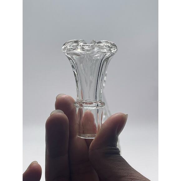 Anchor Hocking Early American Prescut Glass Clear Cruet with Stopper lid Elegant - Picture 4 of 7